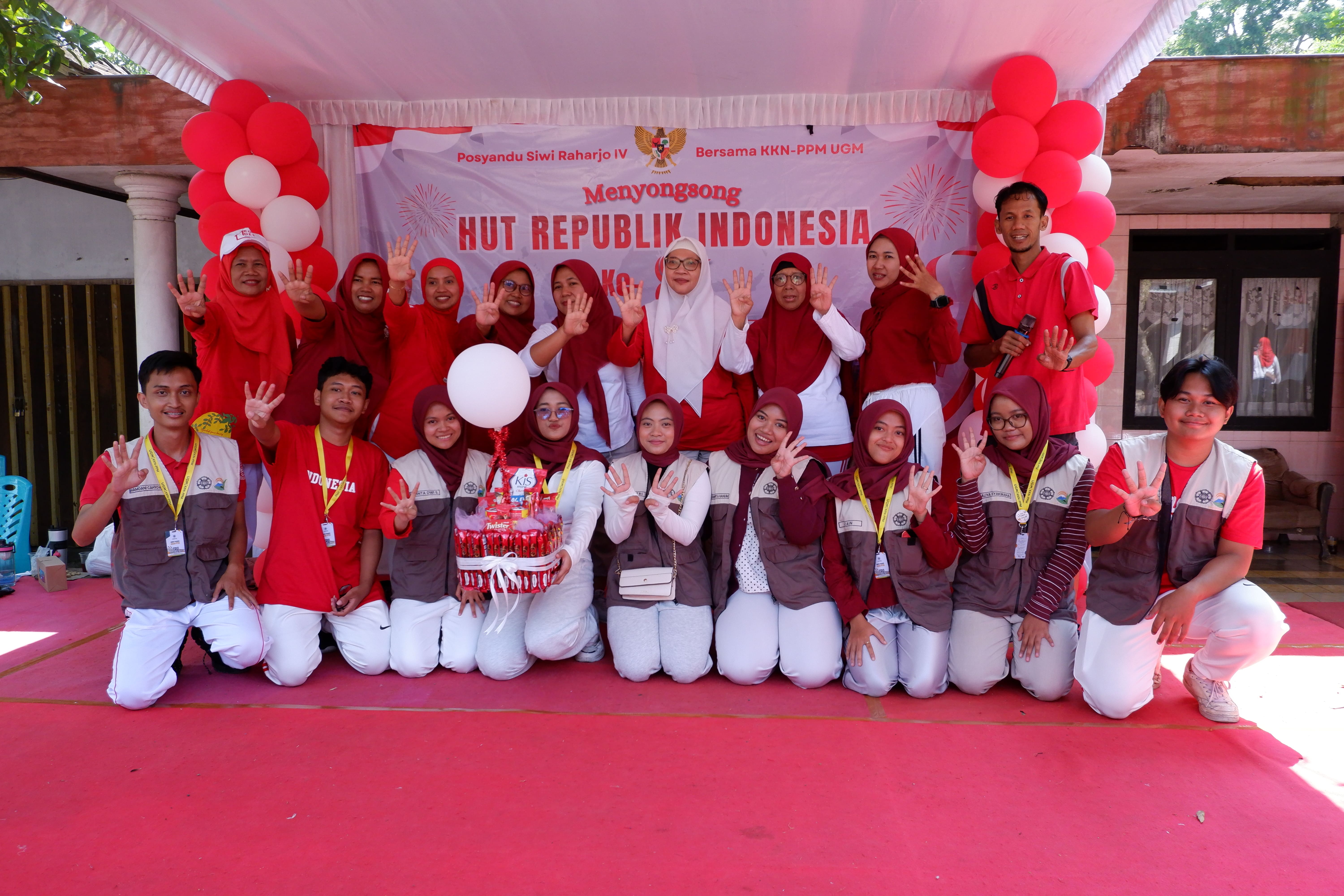 Jalan Sehat Posyandu Siwi Raharjo IV Bersama KKN PPM UGM Periode II 2026 Berlangsung Meriah 